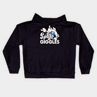 Splits N Giggles Bowling Team Bowler Sports Player Kids Hoodie